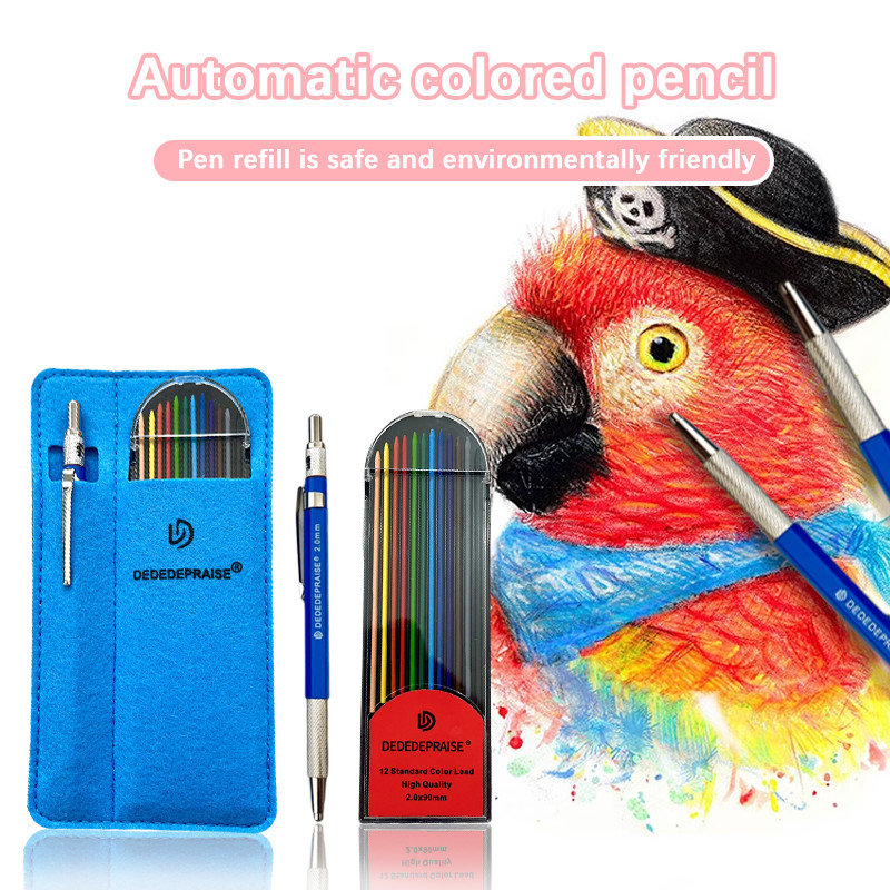 Staedtler Pencil Lumocolor - 12/24 Gekleurde Leads 2.0mm Vulpotlood Set