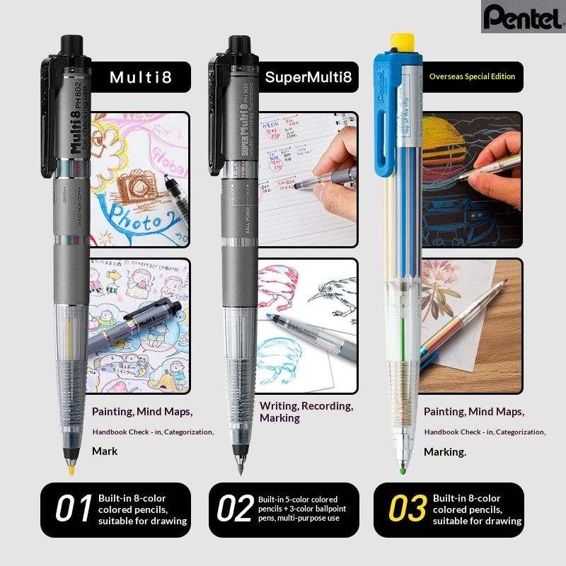 Staedtler Pencil Lumocolor - Originele Japan Pentel Art Multi 8