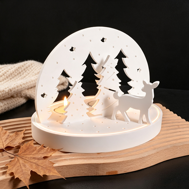 Kerst-Eland Theelicht Houder S - Candle Making Process recensie en prijs
