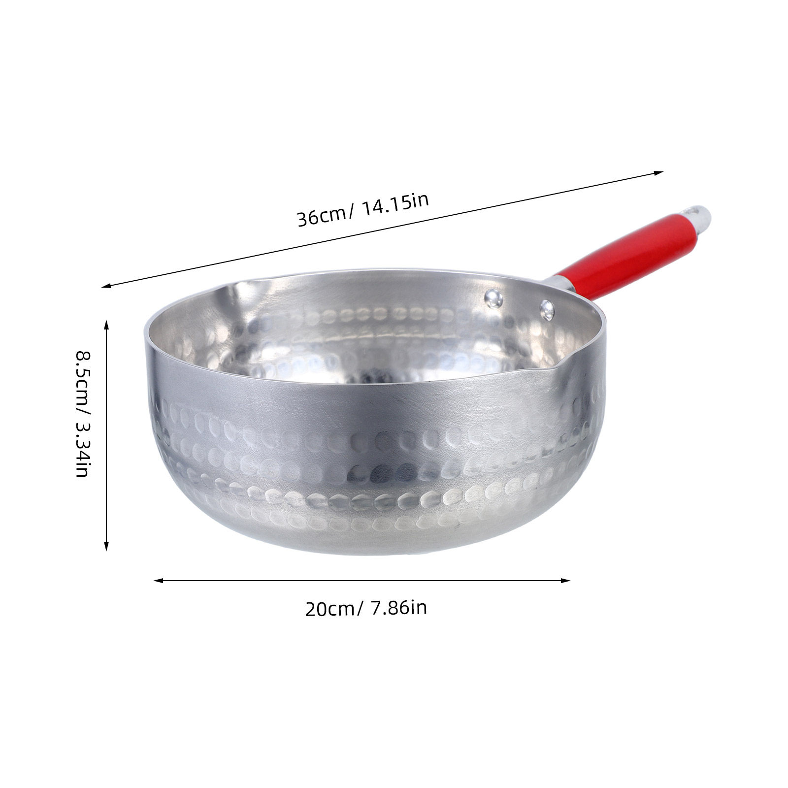 Japanse melkpan, 20 cm, met di - Pour Pot Aluminum recensie en prijs