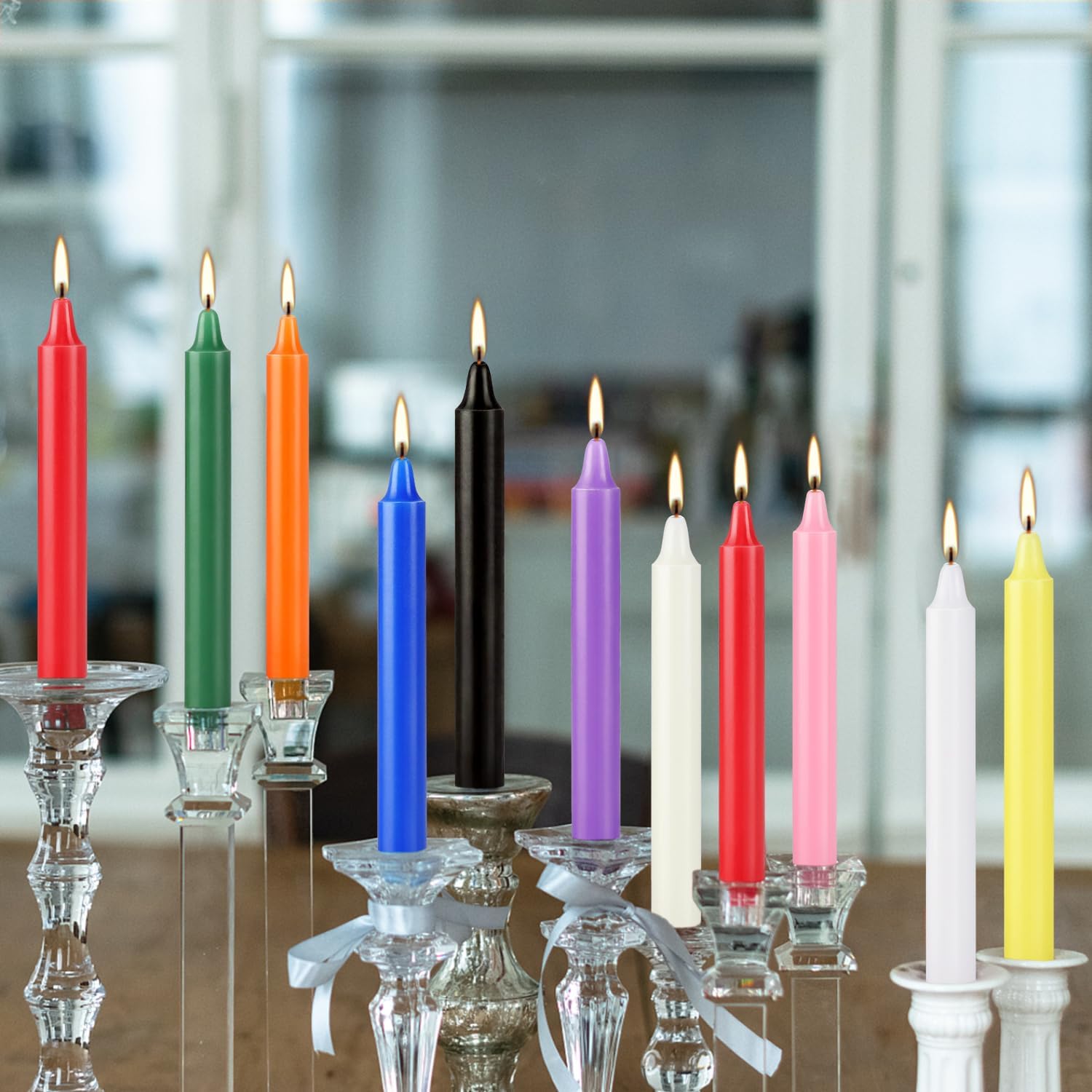 20 kleurrijke kleine stokkaars - Candle Making Place recensie en prijs