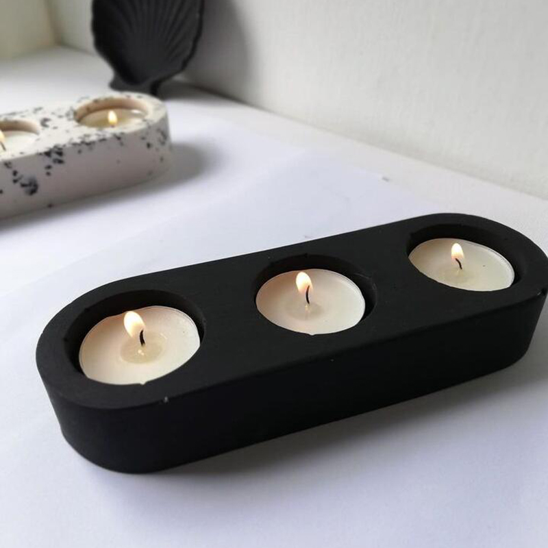 3-gaten kandelaars cement sili - Candle Making Jars recensie en prijs
