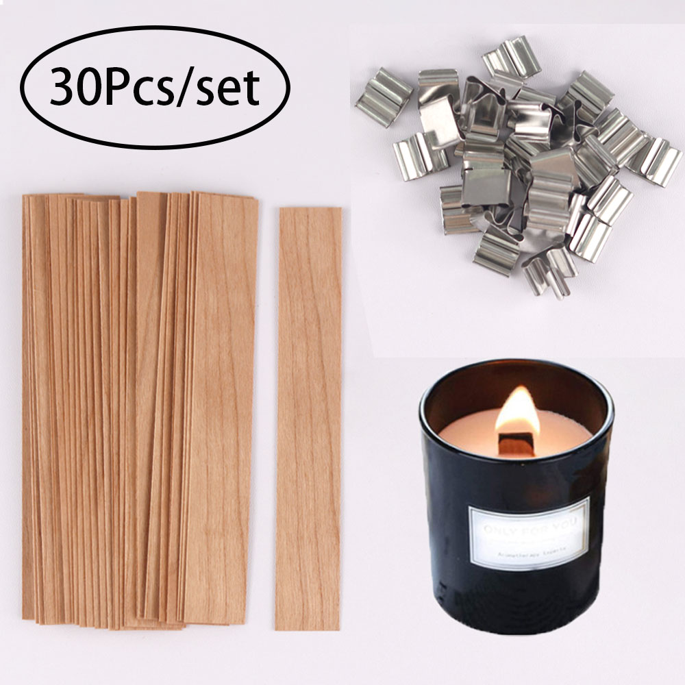 30 Stuks Houten Kaarsenwieken  - Candle Making Jars recensie en prijs