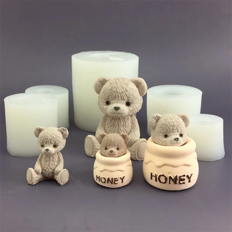 Schattige beer honingpot silic - Candle Making Jars recensie en prijs