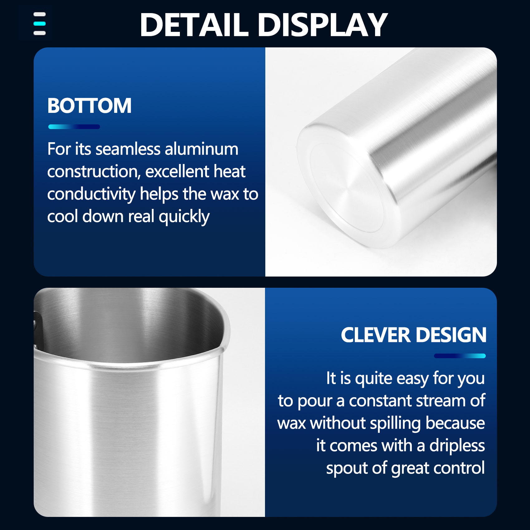 THIVN-4 pond kaarsenmaak gietp - Pour Pot Aluminum recensie en prijs