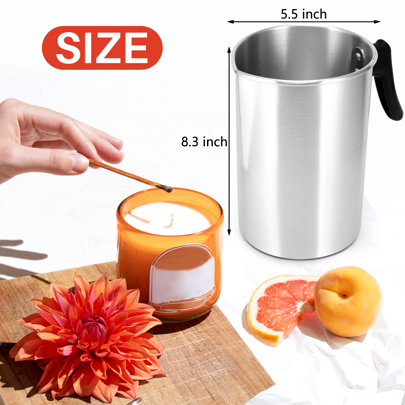 THIVN-4 pond kaarsenmaak gietp - Pour Pot Aluminum recensie en prijs
